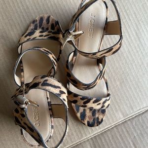 Brand new, newer worn. Genuine leather calf hair sandals. Made in Italy.